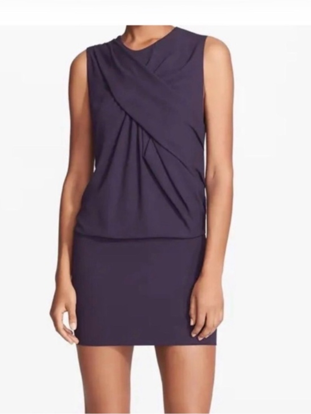 IRO Bredy Drape Front Sleeveless Mini Dress 38 (6)